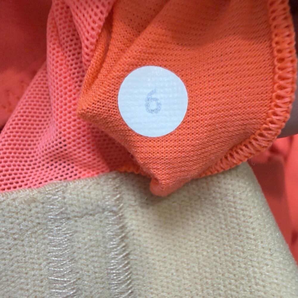 Lululemon Women’s Tank Top Neon Orange/Pink Size 6 Premium Activewear - Picture 9 of 9